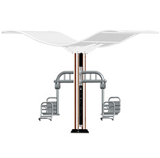 双柱儿童摇篮(图3)